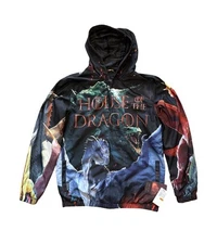 Members Only Game of Thrones House of the Dragon Windbreaker Jacket Size Small
