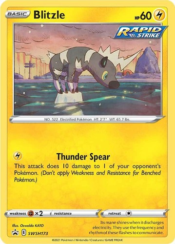 Pokemon Blitzle Holofoil SWSD SWSH: Sword & Shield Promo Cards SWSH173 NM P EN