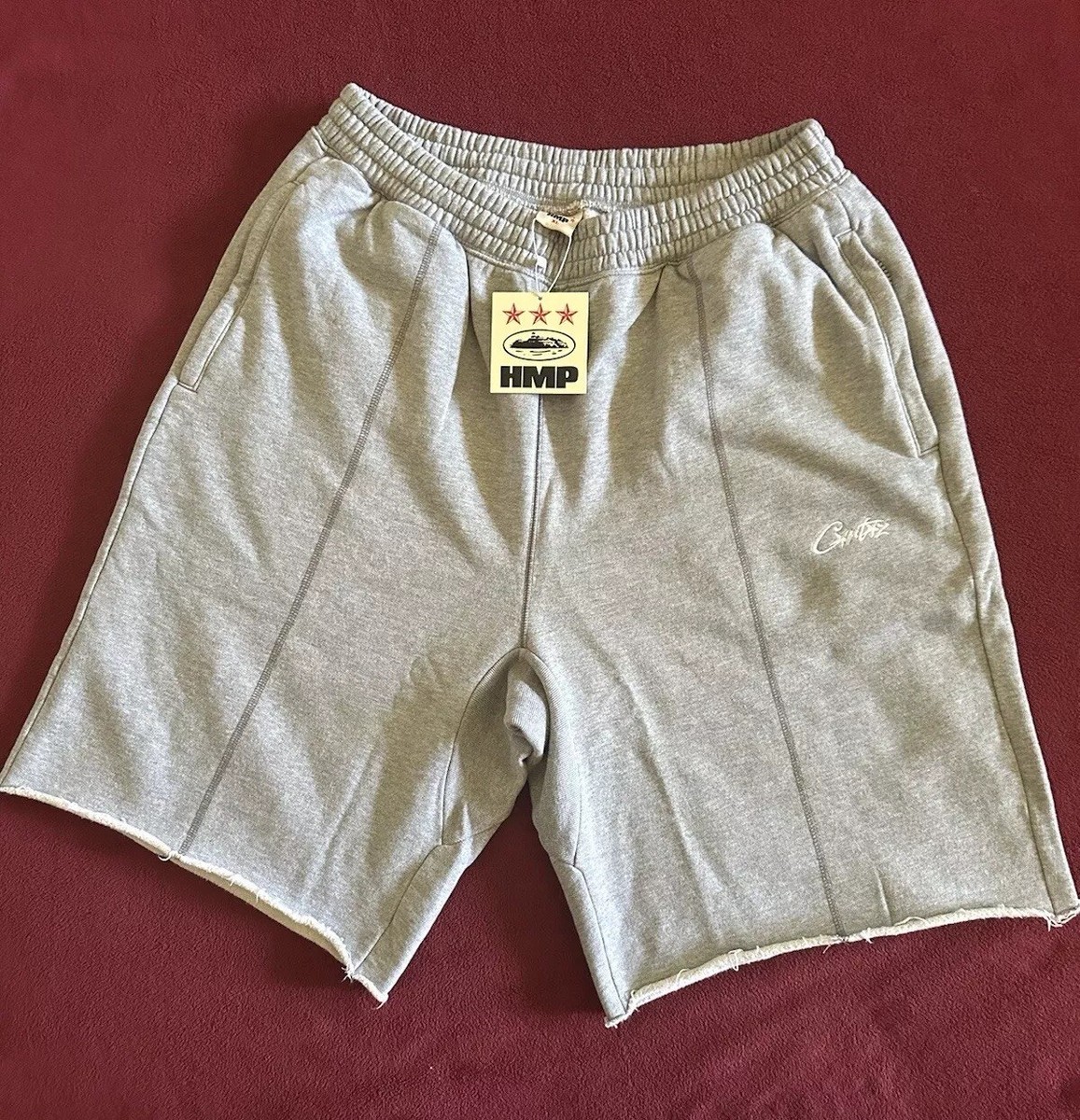 CORTEIZ HMP RAW HEM SHORTS HEATHER GREY