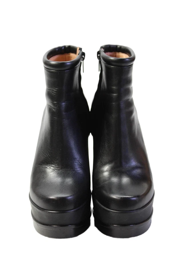 Botas de plataforma de cuero negras Robert Clergerie para mujer talla 36,5 6,5 Foto 2 de 4