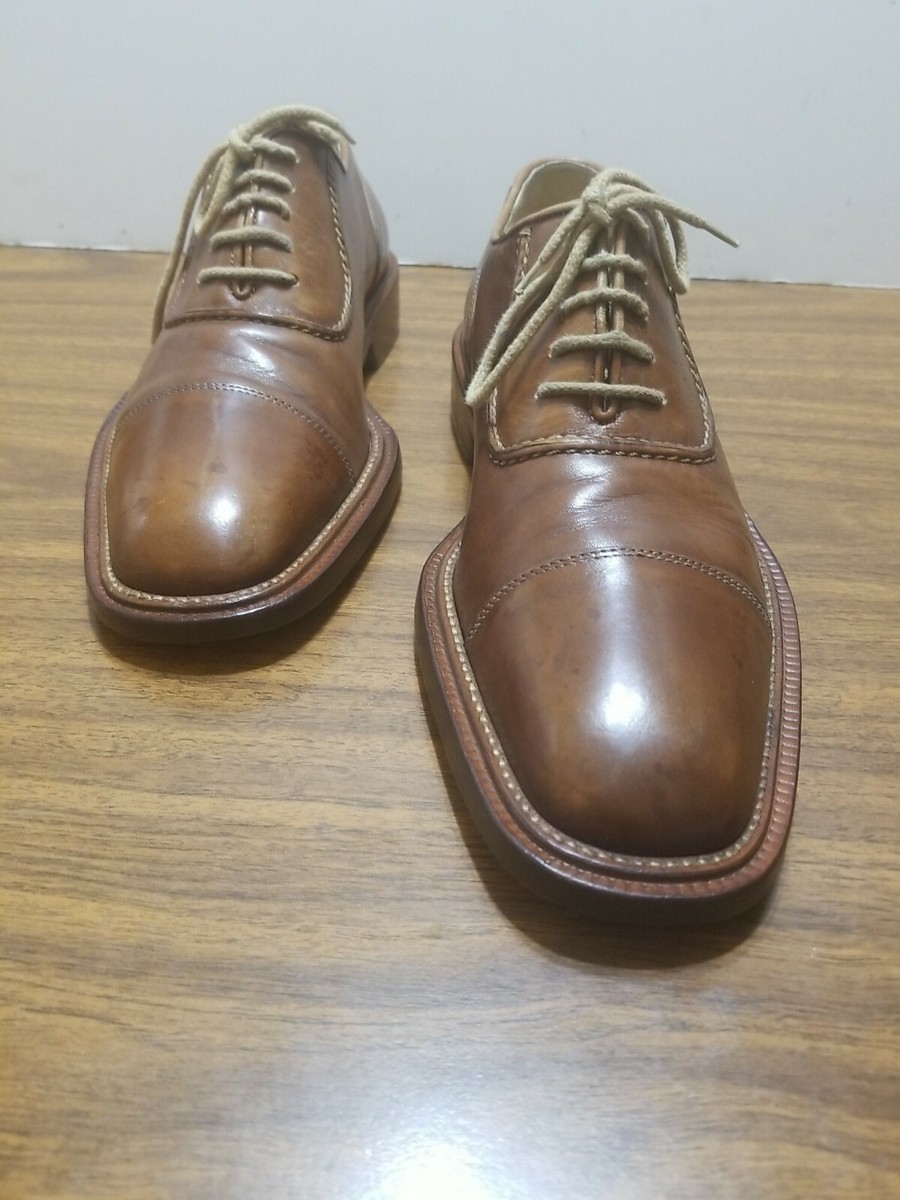 Bruno Magli super soft Brown Leather lace up Oxfords size 12 $540 BRUNO MAGLI Italian Italy Brown Leather Lace Men main image 2