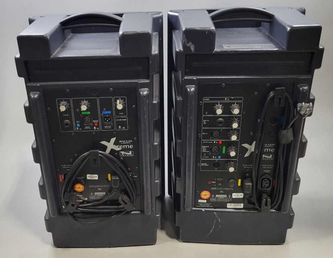 ANCHOR AUDIO XTREME MPA5100 PORTABLE SPEAKER SYSTEM & XTREME MPA5000
