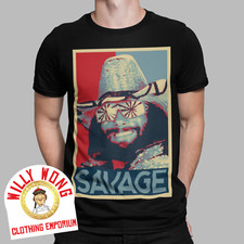 Image of MACHO MAN RANDY SAVAGE T-SHIRT WRESTLING HERO 80S 90S WW F ICON CLASSIC RETRO