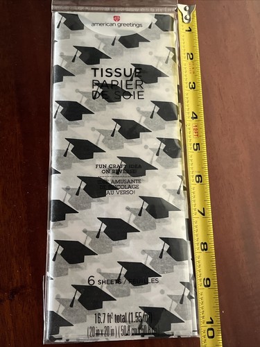 Graduation Congrats Grad 30 Lunch Napkin & American Greeting 6 Tissue Sheets NIP - Picture 10 of 11