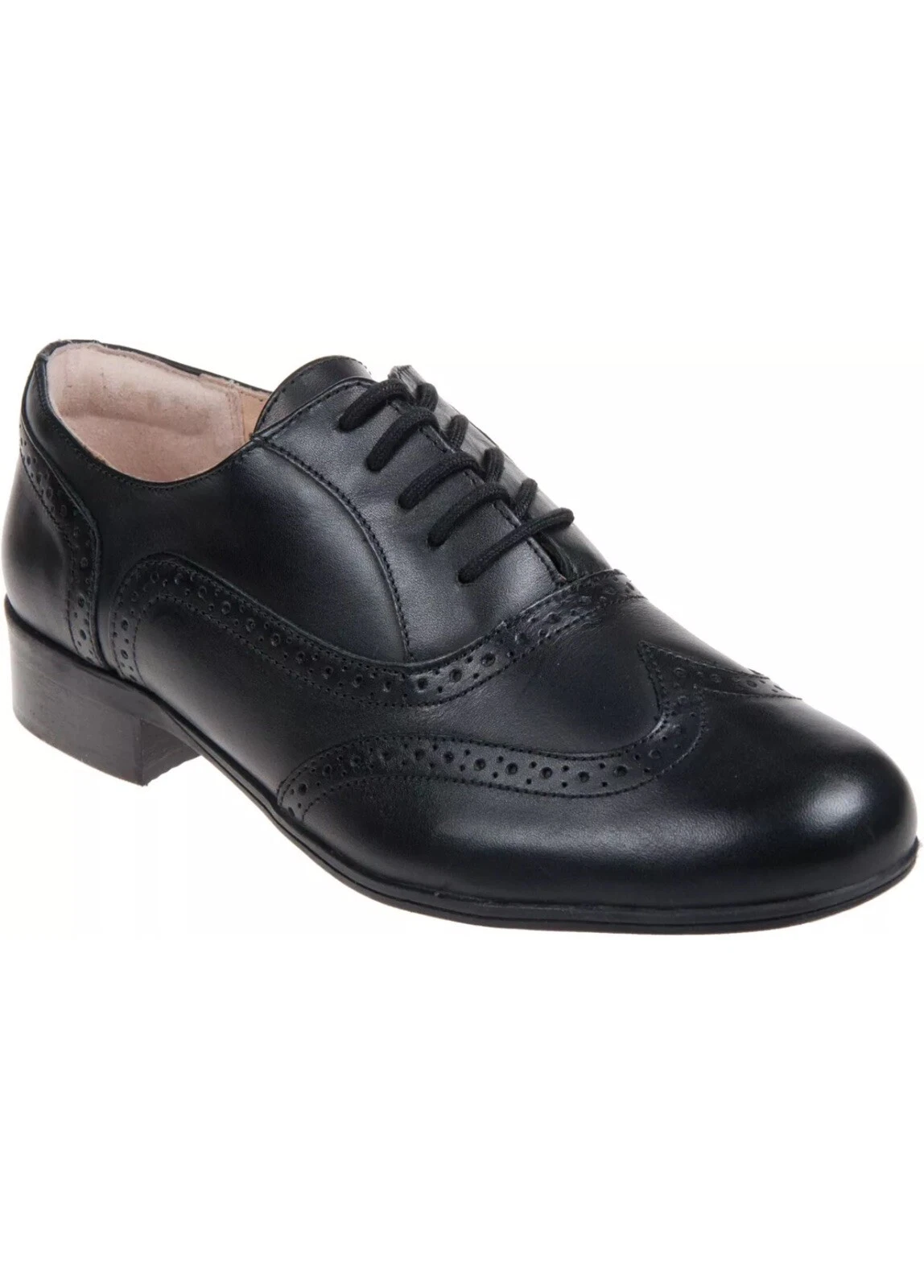 CLARKS BROGUES DONNA HAMBLE QUERCIA PELLE COMBINATA NERA TAGLIA UK 5 5 D 39