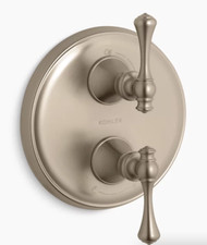 KOHLER K-T16176-4-BV--Valve trim with traditional lever handle for stacked valve
