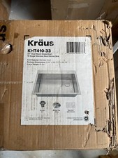 Karus KHT410-33 Dual mount Single Bowl Kitchen sink in 18  Gauge Stainless Stee