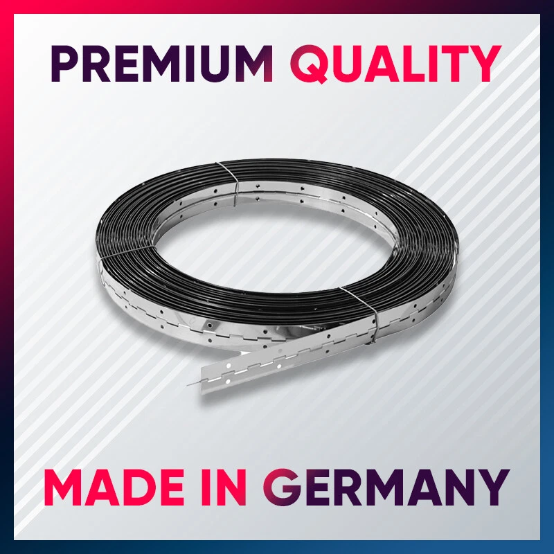 Premium Piano Hinge Continuous Hinge 25m Brass Nickel Plated Stainless Steel Oz - image 2 of 3