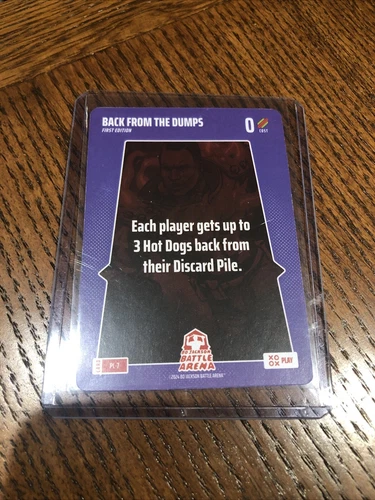 2024 Bo Jackson Battle Arena 1st Edition Back From The Dumps Play Card #PL-7!!