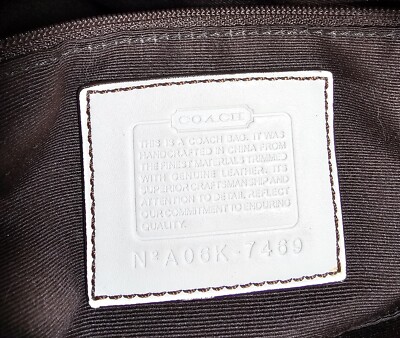 Coach Legacy Signature Ivory and Beige Shoulderbag Handbag Rare
