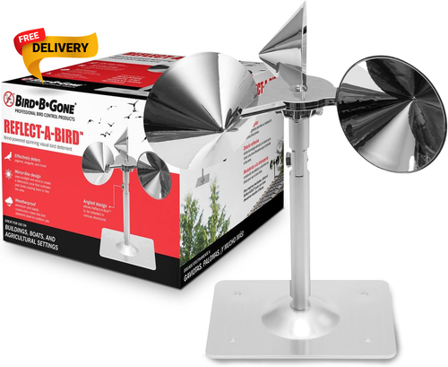 Reflect-A-Bird-Reflective Spinning Deterrent-Repels Pigeons Sparrows & Woodpe...