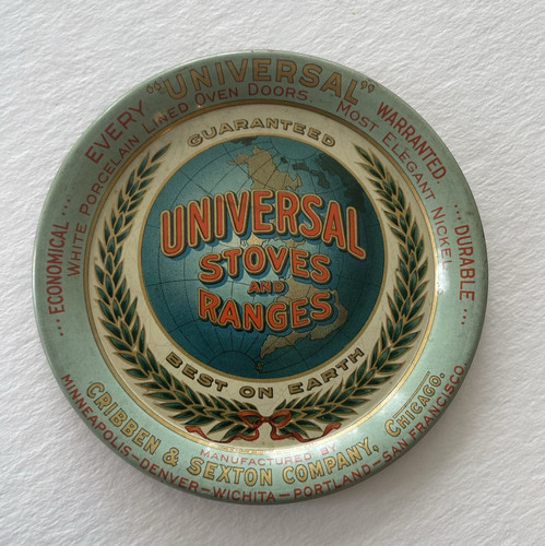 Antique - Universal Stove and Ranges Tin Litho Change/Tip Tray c. 1910-20