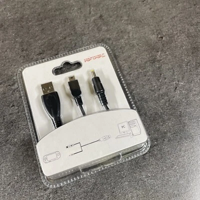 NEUF NEW chargeur secteur console PSP playstation slim + câble transfert donnée