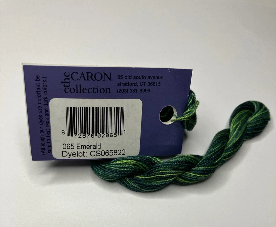Wildflower by Caron hand dyed Cotton Thread Emerald - Image 3 of 3