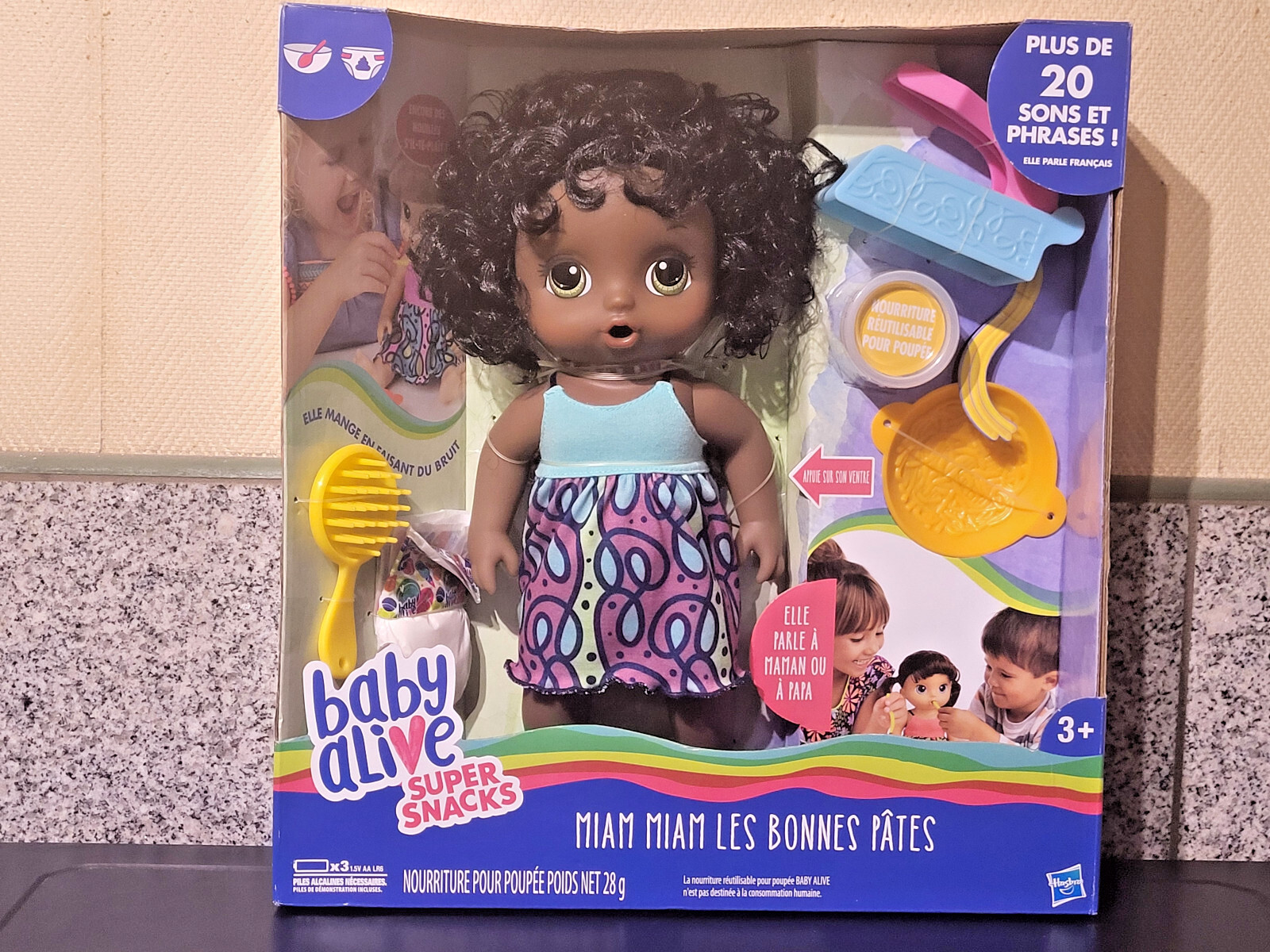 Miam Miam les Bonnes Pâtes poupée Baby Alive pour apprendre à nourrir son bébé