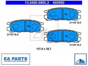 Колодки ate subaru
