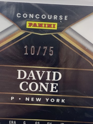 2023 Select Baseball #32 David Cone NEON GREEN PRIZM #10/75 New York Mets Card - Picture 3 of 3