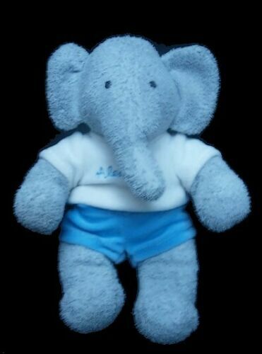 Peluche , doudou avec grelot , Babar 15 cm , 2000