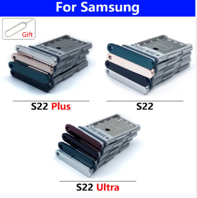 For Samsung Galaxy S22 S22+ Ultra Dual SIM Card Tray Sim support slot plug