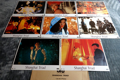 SHANGHAI TRIAD  Zhang Yimou  Gong Li  8 photos lobby cards 1995 chine
