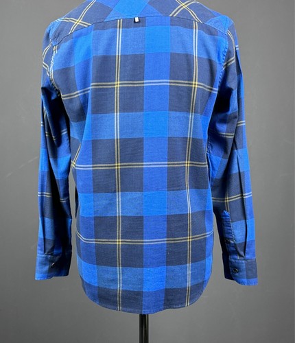 Camicia vintage OAKLEY blu a quadri check vestibilità regolare manica lunga taglia S/P - Foto 10 di 13