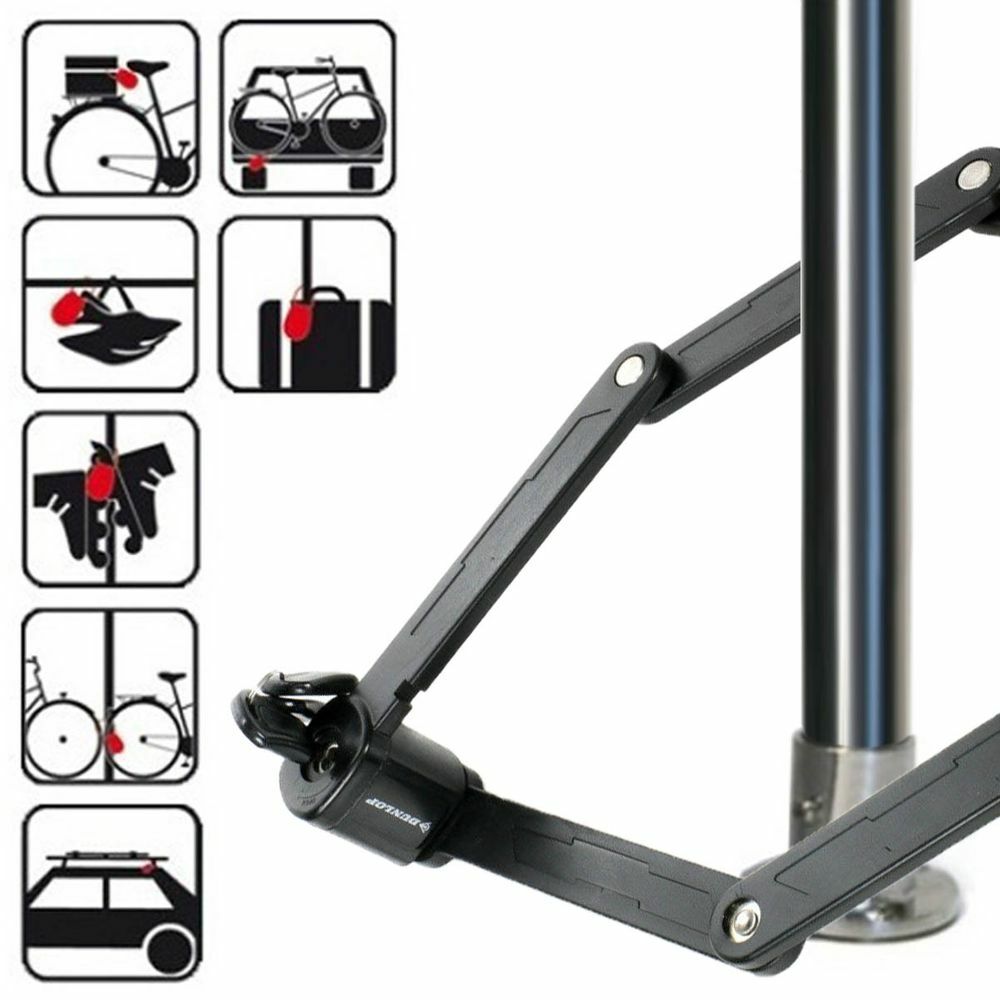 85cm Fahrradschloss Faltschloss E Scooter Schloss Mit Halterung - Foto 5