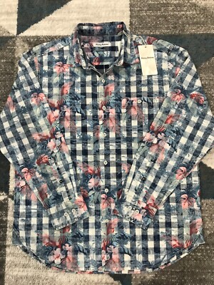 Tommy Bahama Men's Size XL Multicolor Pacific Coastline Plaid Shirt $138 NWT