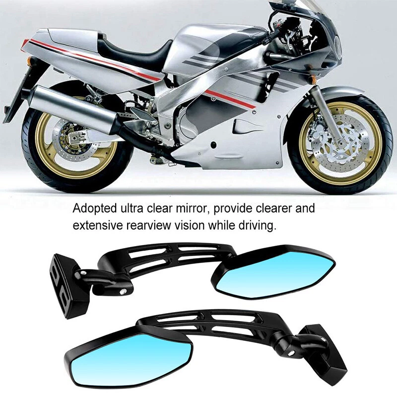 Espejos retrovisores ajustables de carreras para Yamaha FZ1 FZR YZF 600 R R1 R6 R6S 1000 Foto 3 de 4