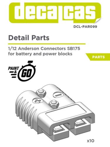 1/12 CONNECTORS SB175 FOR BATTERY AND POWER BLOCKS - 3D- DECALCAS- DCL-PAR099 - Bild 1 von 2