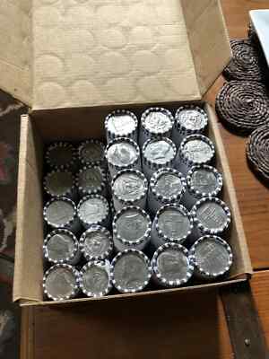 5 LOWEST PRICE UNSEARCHED Kennedy Half Dollar Roll 100 Coin Lot. $50 Face Value