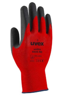 6 Paar Uvex Schutzhandschuhe Präzisionshandling taktile Gripper Handschuhe Gr. S-XXL