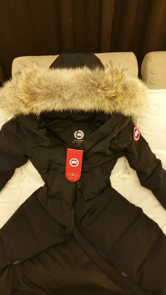BRAND NEW RED LABEL LADY BLACK CANADA GOOSE MYSTIQUE SMALL PARKA