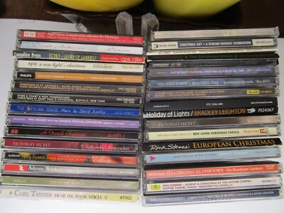Rare Promotional Holiday Christmas Compact Disc Bulk Over 30 CD Bundle!