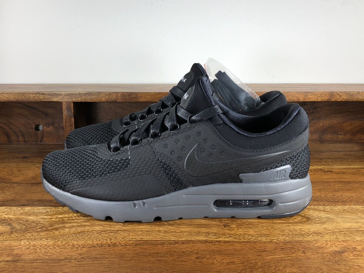 Men's Nike Air Max Zero QS Black Dark Grey Running Shoes Men's Nike Air Max Zero QS Black Dark Grey Running Shoes