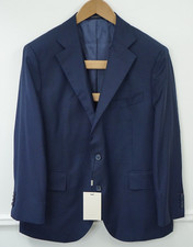 Men Suitsupply Blazer La Spalla Vitale Barberis Blue Size 27 EU54S UK/US44S