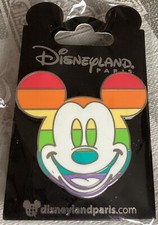 Disney  Pin Mickey Rainbow Head, Disneyland Paris, Open Edition