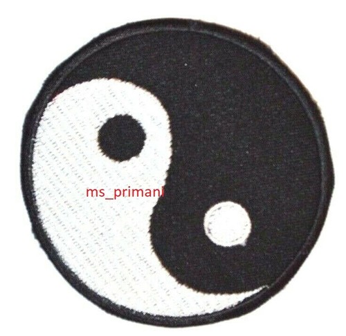 Zen Cat Patch Yin Yang Embroidered Iron-On Patch - Black & White Symbol For Clothes, Bags, DIY Yin Yang Logo Patch - Foto 5