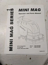 FACTORY CAT OPERATOR SERVICE PARTS LIST BOOK DIAGRAMS MINI MAG SERIES