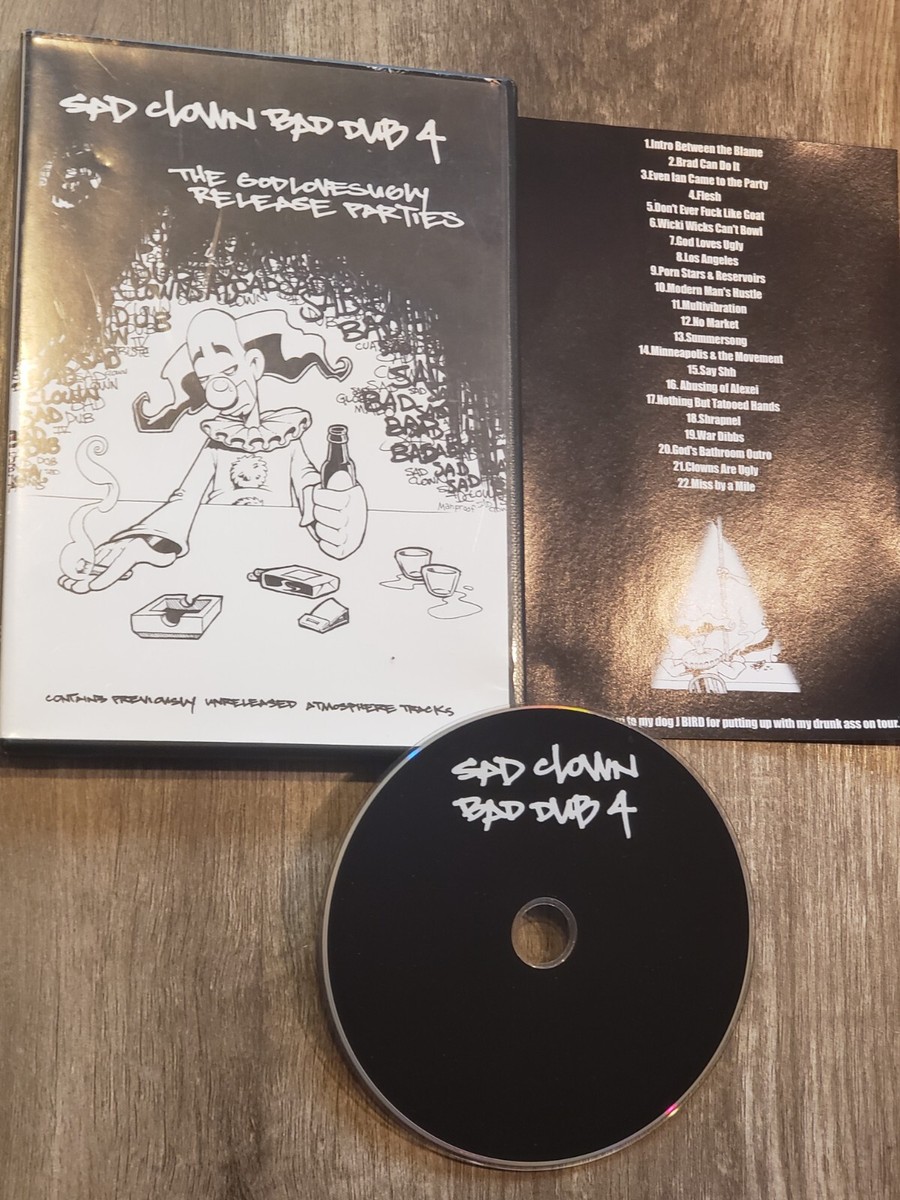 Atmosphere Sad Clown Bad Dub 4 DVD God Loves Ugly Slug ANT UGHH