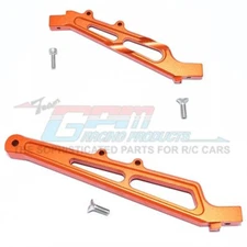 GPM Racing Alum Front + Rear Chassis Brace (5Pcs) Orange : Limitless/Infraction