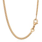 PANZERKETTE 70cm Königskette 2mm Vergoldet mit 18K 750 gelb Gold 5530