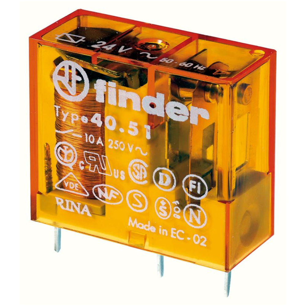 Relè relay 230V 230Vca 10A a 1 scambio contatto in miniatura 230Vac 220V finder