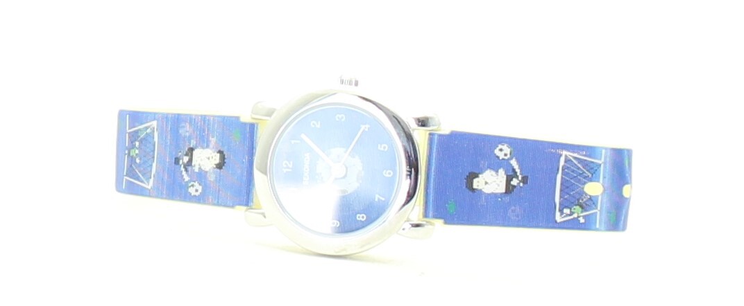 Montre Enfant Sekonda Thème Football Bleue - Gravée - Piles Non Incluses - Occasion