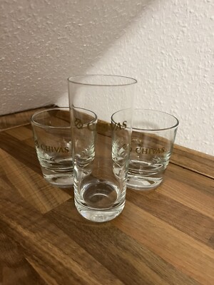 3 Chivas Regal Whiskygläser