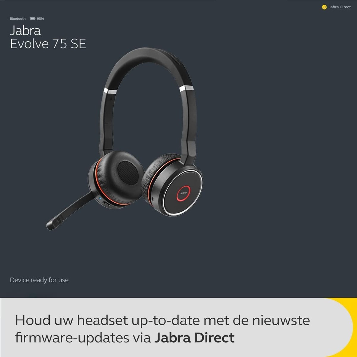 Jabra Evolve 75 UC Stereo Wireless Headset 7599-838-109-95