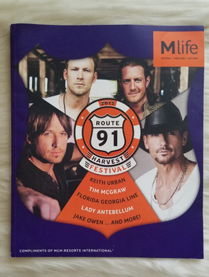 LAS VEGAS M LIFE MAGAZINE SUMMER 2015 ROUTE 91 HARVEST FESTIVAL KEITH URBAN