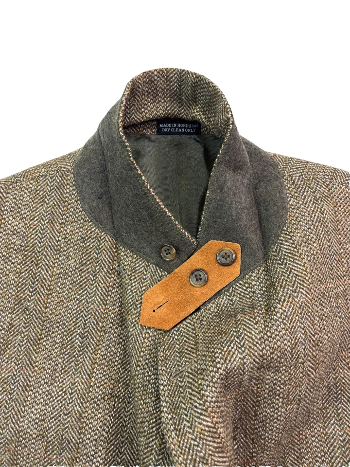 De Colección Oscar De La Renta 42L Tweed Chaqueta de Equitación Espiga Blazer Abrigo Deportivo Foto 4 de 4