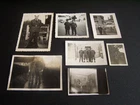 WW2 Military Men 6 Vintage Photo's Soldiers