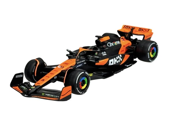Bburago Mclaren Formula 1 MCL38 Gp Miami #81 Piastri 38214 F1 Die Cast New 1:43-image
