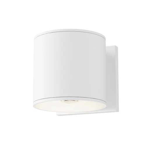 Maxim Lighting Stout 1 Light Round 120-277V Wall Sconce, White - 86214WT - Picture 1 of 1